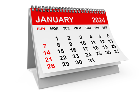 January calendar