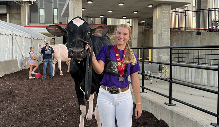Dairy Science student places second at World Dairy Expo Dairy