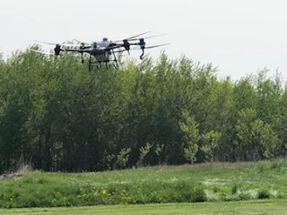 drone flying demonstration