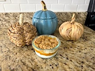 Toddler Pumpkin Yogurt Parfait with Baked Oatmeal&nbsp;
