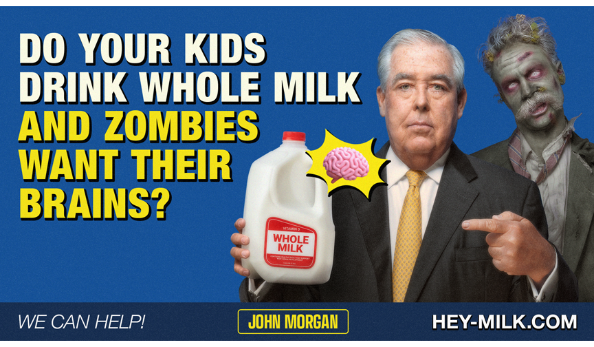 Does Your Child Drink Whole Milk? Milk Taps John Morgan to Partner for Satirical Commercial
