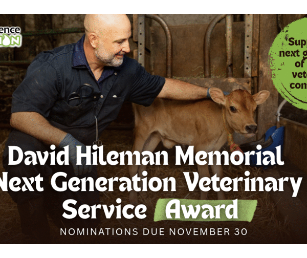 Nominate a Veterinarian for the New David Hileman Memorial Veterinary Service Award